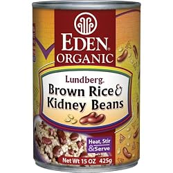 Eden Organic Brown Rice & Kidney Beans, 15-Ounce Cans (Pack of 12)