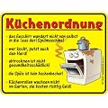 Fun-Schilder " K�chen-Ordnung !!! "