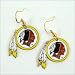 WASHINGTON REDSKINS NFL LOGO EARRINGS EAR RINGS!