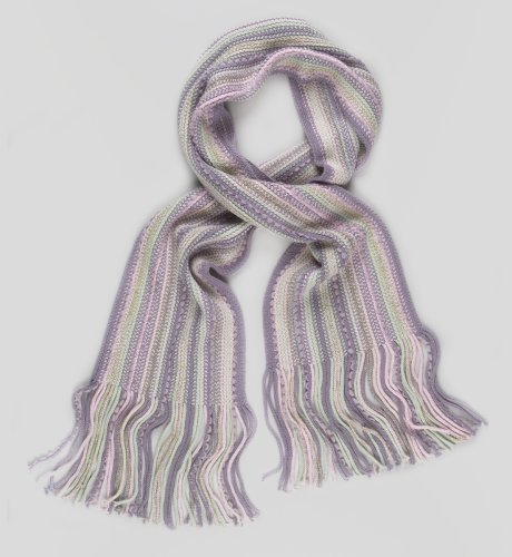 Tasselled Multi Stripe Scarf