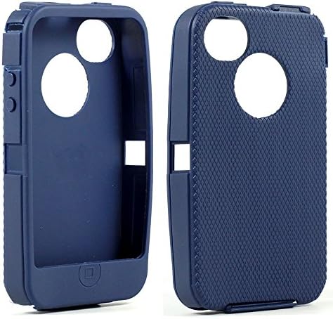 Replacement Generic Aftermarket TPE TPU Soft Silicone Skin for Apple iPhone 4 4S Otterbox Defender Case Cover Series (Navy Blue)
