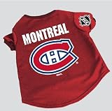 Officially Licensed by NHL - Montreal Canadians Dog Hockey Jersey- Large