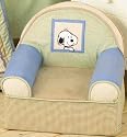 Lambs & Ivy Peek a Boo Snoopy Slip Cover Chair