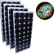 HQRP 340 Watt (4 x 85W) Solar Panel 340W Power 12V Monocrystalline 12 Volt PV Module DC Battery Charger + HQRP Coaster