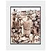 Babe Ruth and Lou Gehrig, New York Yankees (Posing) Double Matted 8