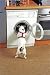 Heinz Krimmer - Art Print, Dog looking inside a washing machine (45x30cm Art Prints/Posters)