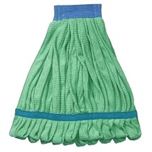Wilen A10103, Super Sorb Tube Looped End Wet Mop, Large, 5" Head Band, Green (Case of 12)