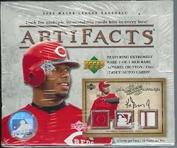 2006 Upper Deck Artifacts Baseball Cards Unopened Hobby Box (10 packs per box, 4 cards per pack, randomly inserted autographs, memorabilia cards, 1of1 cards, and more!)