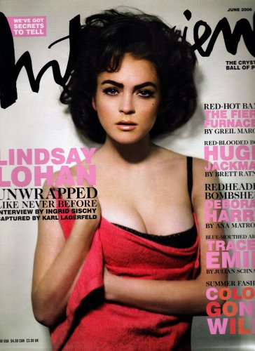 Lindsay Lohan Cover Interview Magazine June 2006