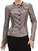 Dolce & Gabbana Womens Jacket Coat Black White Cotton, 44, Multicolor