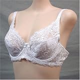 Art-Beau NEW 2 PACK $38 WHITE Floral LACE BRA #2403 36A