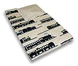 Thro Ltd. Trains Printed Microplush Throw 50 by 60 Folded and Tied