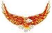 Eagle Made of Flames Vinyl Decal Sticker