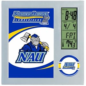 NCAA Northern Arizona Lumberjacks Digital Desk Clock