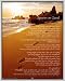 Poster Spuren im Sand - Mini - Strand Abdr�cke See Meer Sonnenuntergang - Miniposter - Gr��e 40 x 50 cm (silber gerahmt) L=0: my-fan-page.de