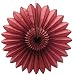 3-pack 27 Inch Extra-Large Honeycomb Tissue Paper Party Fanburst Decoration (Maroon)