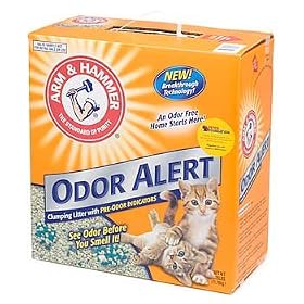 Arm and Hammer Clumping Cat Litter, Odor Alert, 26 Pound Box