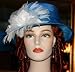 Church Hat Cloche Tea Hat Easter Hat NEW design by Darna “Lady Gatsby in Blue Lagoon”