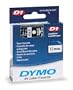 DYMO Labeling Tape, D1, Split Back, Adhesive, Easy Peel, 1/2"x23', White on Black