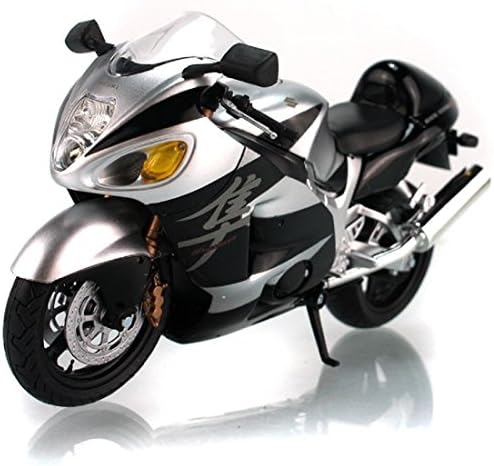 1:12 Silver Suzuki GSX 1300r Die-cast Motorcycle Model Motorbike Racing Gsxr 1300