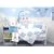 New Blue Minky Dot Chenille 10pcs Baby Crib Bedding Set