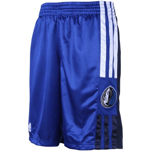 adidas Dallas Mavericks Royal Blue On-Court Pregame Shorts (Medium)