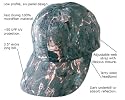 Aqua Design Camouflage Long Bill Fishing Cap