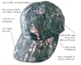 Aqua Design Camouflage Long Bill Fishing Cap, Overcast
