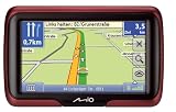 Image of Mio Moov M405 Navigationsgerät (10,9 cm (4,3 Zoll) Touchscreen, 44 Länderkarten, TMC) schwarz/rot