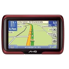 Mio Moov M405 Navigationsger�t (10,9 cm (4,3 Zoll) Touchscreen, 44 L�nderkarten, TMC) schwarz/rot