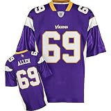 Minnesota Vikings 69 Jared Allen Purple Jerseys Authentic Football Jersey Size 48-56 (Please Select the Size When You Order, Can Do Drop Shipping)