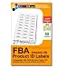 50 sheets A4 FBA Barcode labels. 1350 labels. 27 per sheet Self-Adhesive Labels, matt paper, 63.5 x 29.6 mm for use with PDF Barcode files produced by Amazon Fulfillment services print product labels