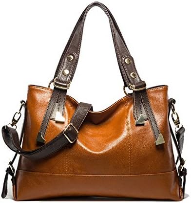 Iorder Womens Smooth Roomy Shoulder Bag Crossbody Handbags (1-brown)