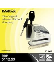 Kabrus Alarmed Disc Lock / Disc Brake Lock for Bikes / Motorbikes / Motorcycles / Universal Size - Disc Brakes Bike & Scooter / Bike Disc Lock