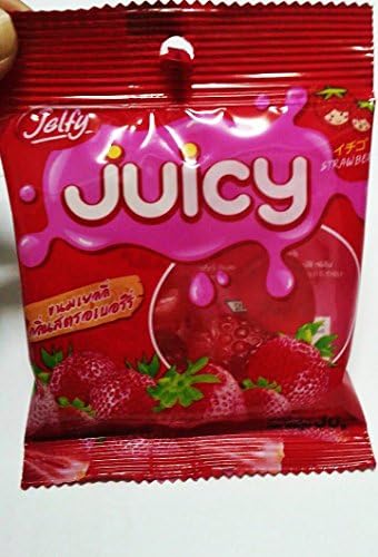Jelfy Strawberry Gummy with Pineapple Juice 1.13 Oz. (Pack of 4)