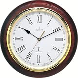 Durham Tradition Mahogany Radio Controlled Wall Clock 74436 by Acctim
