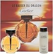 Le Baiser Du Dragon by Cartier for Women 2 Piece Set Includes: 3.3 oz Eau de Parfum Spray + 3.3 oz Soft Body Milk