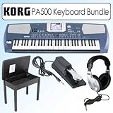PA500 61-Key Professional Arranger Keyboard Bundle