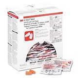 3M 1120 Disposable Soft Foam Ear Plug w Articulat Shape for Improved Fit, (Pack of 200)