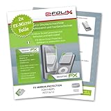 2 x atFoliX FX-Mirror Stylish screen protector for Philips PET716/12 / PET-716-12 - Fully mirrored screen protection! Highest Quality - Made in Germany!
