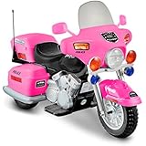 National Products 12V Police Motorcycle - Pink