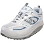 Skechers Women's Shape Ups - Motivation Sneaker,White Turquoise,6 M US