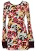 Scanty Heart Flake Brown Nightshirt