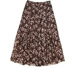Jones New York Collection Silk Flowered Skirt