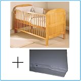 ebabygoods promo Angelina Cot Bed in Antique with the Maxicool Sprung Mattress