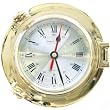 ProPassione Uhr, Wanduhr, Bullauge, Messing poliert, � 18 cm