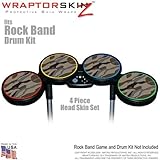 Camouflage Brown Skin by WraptorSkinz fits Rock Band Drum Set for Nintendo  ....