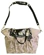 Coach Signature Madison Op Art Claire Tote Khaki