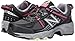 New Balance Women's WT410V4 Trail Shoe, Black/Pink, 8 B US