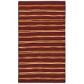 Burning Lines Rug Collection - Burgundy/Red